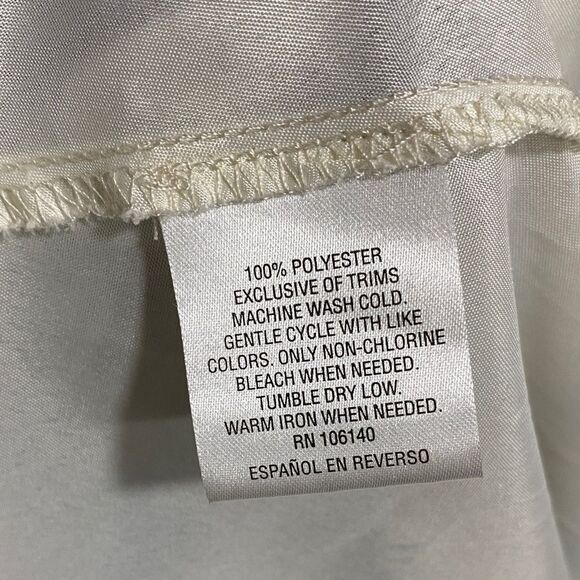 Maison Jules Blue Floral Stripe Fit & Flare Dress Size Small - Picture 13 of 13